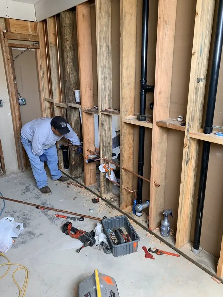 Commercial rough-in plumbing for Gas Line Repair in Burtonsville
